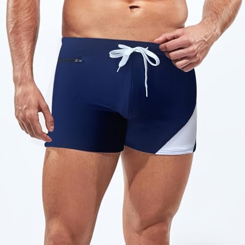 Men's High Elasticity Swim Trunks Quick Dry Beach Shorts Swim Shorts Swimwear Bathing Shorts Elastic Waist Trousers3