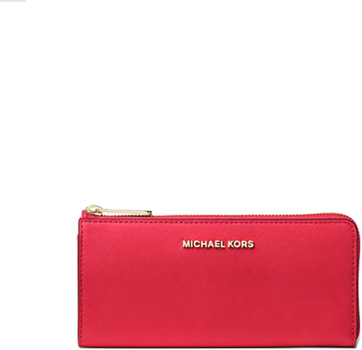Michael kors portafoglio per donna porta carte di credito in pelle rossa 3srgtve3