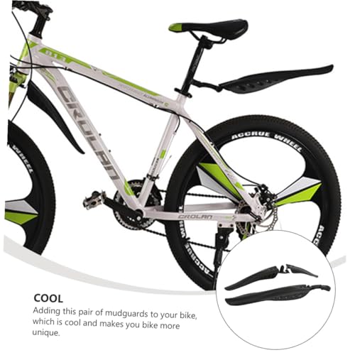 Guardabarros delantero bicicleta montaña protector barro negro 5