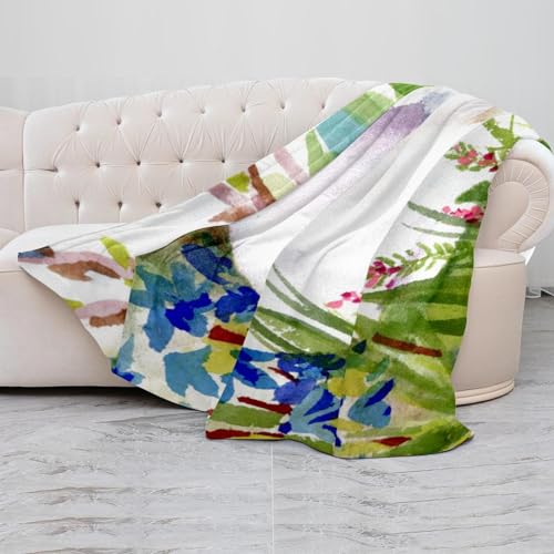 Couverture microfibre lapins pour vos soirées canapé et voyage
