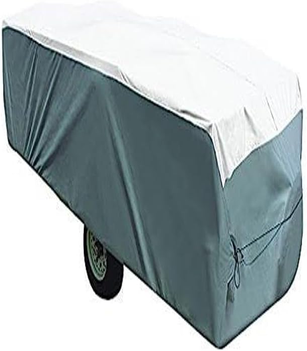 ADCO 12293 Pop Up Trailer SFS Aqua Shed Cover - 12'1" to 14', Gray