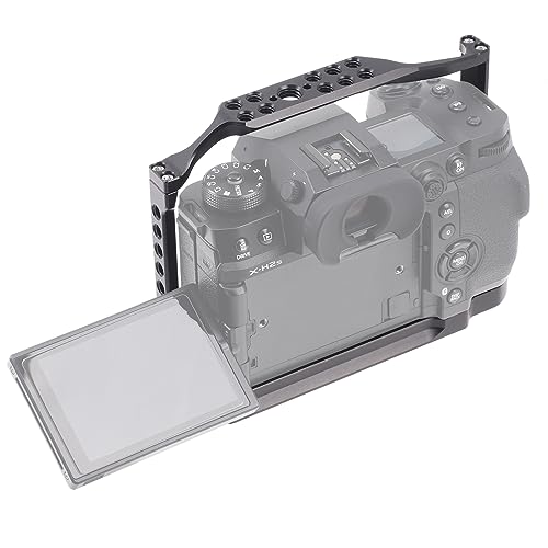 FOTGA Camera Cage for Fujifilm X-H2/X-H2S Camera, Aluminium Video Vlogging Stabilizer Rig with NATO Rail, 1/4"Screw Mount - Image 4