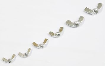 DOVETAIL 150-Piece Wing Nut Assortment | Diverse Sizes | Manual Tightening Design | Durable & Organized | Multi-Use for Various Applications