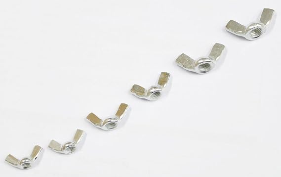 DOVETAIL 150-Piece Wing Nut Assortment | Diverse Sizes | Manual Tightening Design | Durable & Organized | Multi-Use for Various Applications