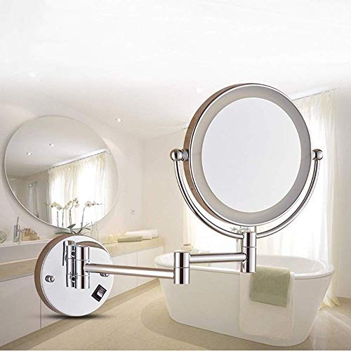 Miroir de beauté mural fini les reflets flous grâce au grossissement 3X double face 8 pouces - 3