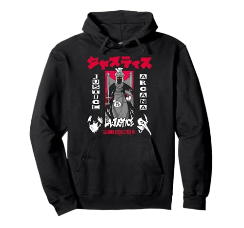 Persona 5 Justice Arcana with Kanji RPG Video Game Pullover Hoodie