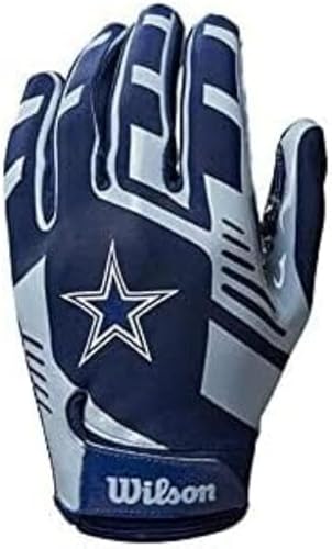 Miniatura 133 de WILSON NFL Guantes de fútbol americano con ajuste elástico, para jóvenes y adultos