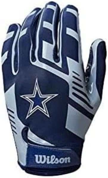 Wilson Gloves NFL TEAM SUPER GRIP, One size fits all for teenagers, Silicone/Stretch