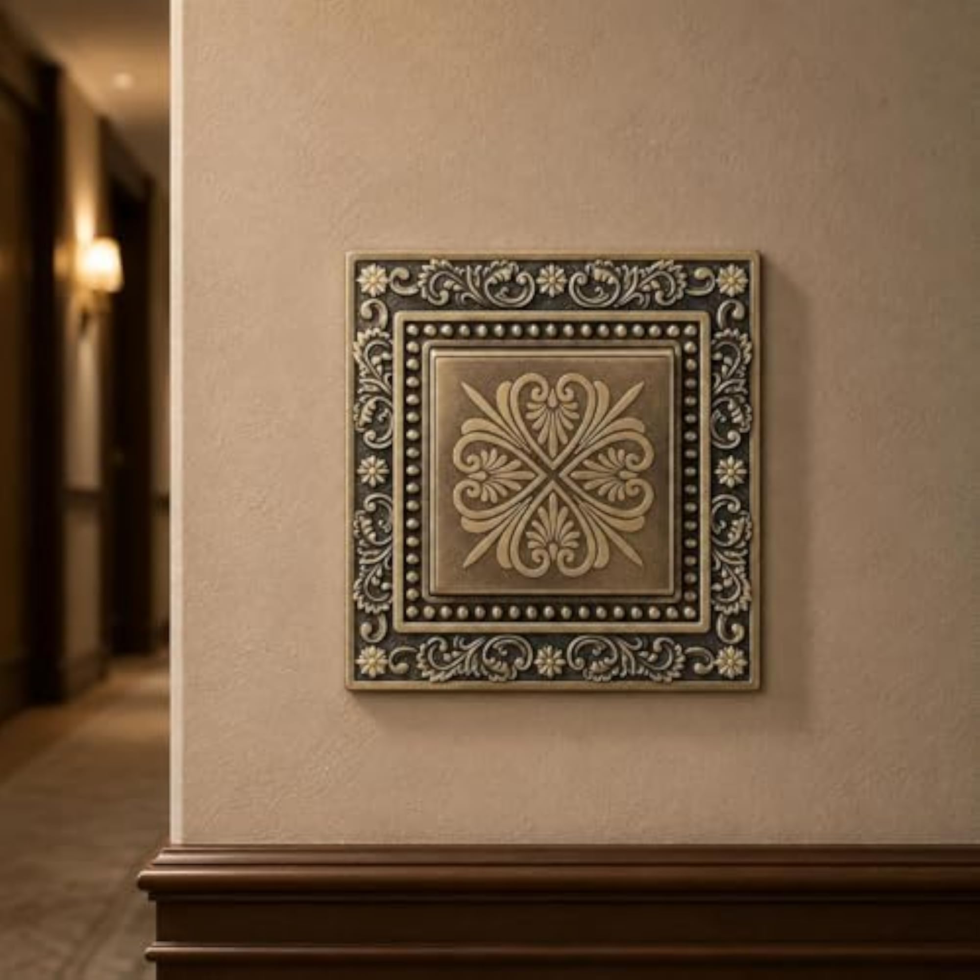 UK 13A Socket Panel Bronze Finish Decorative Wall Switch Plate