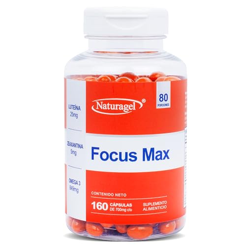 La Mejor Recopilación de nutrition & max de esta semana. 33 FOCUS MAX | Naturagel - Luteína + Zeaxantina + Omega 3 | Suplemento para la Vista - Apoyo Visual y Salud Ocular | 160 Softgels