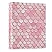 ALAZA Mermaid Lovely Cute Funny 3 Ring Binder Holds of 200 Sheets Fits Letter Sized Paper D-Ring Organizer for School Home Work Office Supplies 2 Pack
