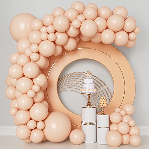 Pastel Orange Balloons 103 pcs Pastel Orange Balloons Garland Arch Kit 5 inch +10 inch +12 inch +18 inch Different Size Peach Latex Balloons for Little Cutie Baby Shower Birthday Party Decorations