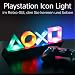 Playstation Z890845 PP4140PS Tasten Symbol Lampe mit Farbwechsel Funktion, Mehrfarbig 31 x 7 x 11 cm