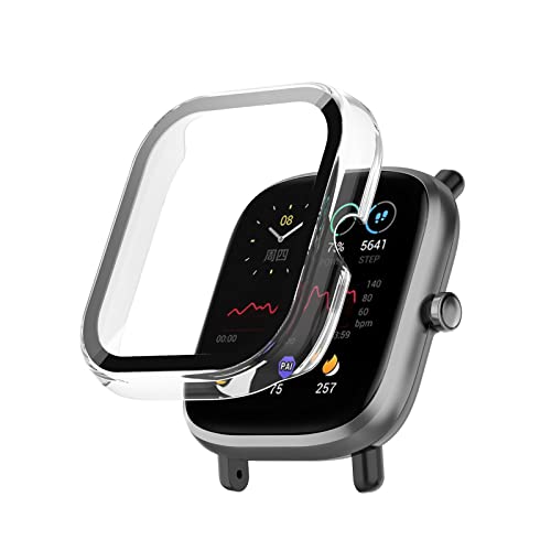 Custodia Protettiva Con Vetro Temperato Per Amazfit Bip 3 / Bip 3 Pro - Cover Opaca Con Protezione Schermo Integrata