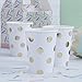 Ginger Ray PM-904 Pick And Mix Foiled Polka Dot Paper Party Cups (8 Pack), Gold