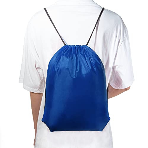 Vorspack Drawstring Backpacks Bulk 20 Pieces String Bags Customized Bags For Party Gym Sport Trip - Blue #TOP6