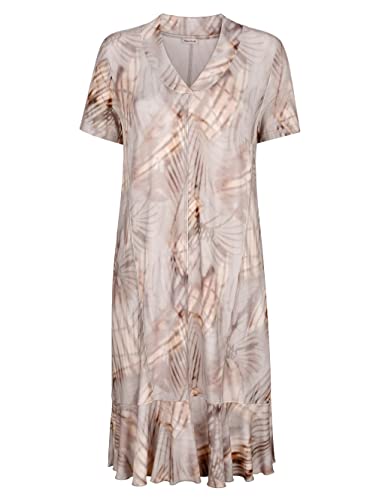 Alba Moda Druckkleid Erwachsene-Weiblich Leicht tailliert Beige, Grau 38