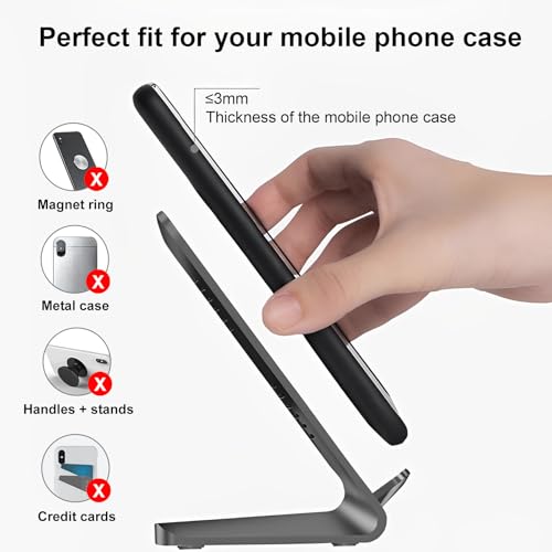 Wireless Charger Stand 15W Fast Charging for Google Pixel 10 9 Pro 8 a 7 6 XL for Samsung Galaxy S25 Ultra S24 FE S23 S22 S21, Wireless Phone Charger for iPhone 11 12 13 14 15 16 Pro Max 16e 17 17Air - Image 2