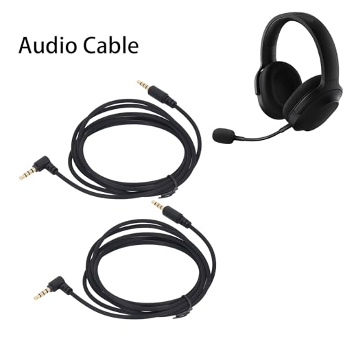 Annadue Câble de 3,5 Mm pour Casque Blackshark V2 Pro, Cordon AUX tressé en Nylon pour Nari, pour Barracuda X Gaming Headset, 1,5 M – Image 3