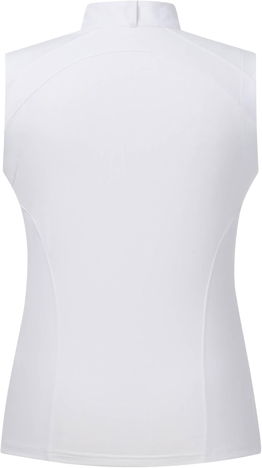 Kerrits Women's Affinity Pro Sleeveless Horse Show Shirt – Cooling Fabric, Breathable Equestrian Summer Competition Top