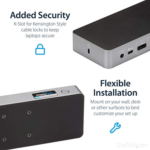 Station d'accueil charge pour ordinateur portable avec double sortie DP - 6
