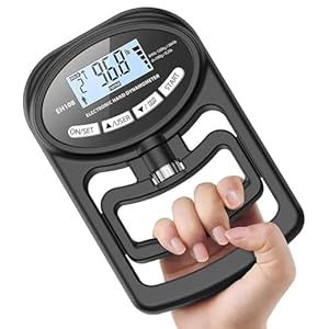 Vllold Handgreepdynamometer – Digitale handgreep trainingsmeter | 120 kg handdynamometer grip krachttrainer voor sport thuis school gebruik