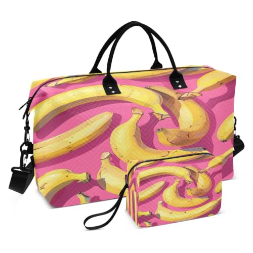 Sac de voyage bananes fruits mignons sac de sport pour filles et hommes