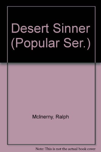 Desert Sinner (Popular Ser.) B009QOL6BS Book Cover