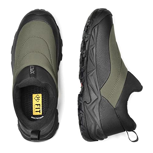 XPETI Winter Snow Casual Slip-on Loafers for Men Cocoon moc Waterproof Jungle Hiking Shoe,Easy Wear on/Off3