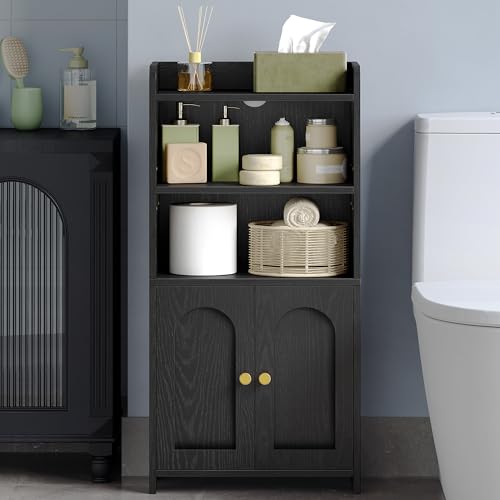 HEXCELEN Small Bathroom Storage Cabinet, Bathroom Organizers and Storage with