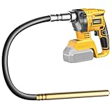 LIVOWALNY Cordless Concrete Vibrating Tool Compatible with DeWalt 20V Battery(No Battery), 600W Handheld Electric Concrete Vibrator with 3.8ft Rod,Portable Pencil Cement Vibrarator Remove Air Bubble