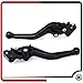 Leva del Motociclo Fit for Vespa 160GS 180SS 150 VBA-T4 50-125 / PV / ET3 / PK/S/XL 125 VNA-TS PX80-200 / PE Fit for Lusso Scooter Brevi Freno Leve di Frizione Frizione (Color : Black)