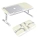 Laptop Table, JARBO Adjustable Laptop Desk, Laptop Stand for Bed, Bed Table, Bed Desk, Bed Tray, Foldable Table Portable Desk (Not for Left Handed People)