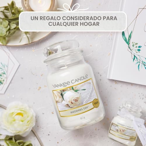 Miniatura 5 de Vela Aromática Yankee Candle Wedding Day Vela En Tarro Grande Velas De Larga Duración: Hasta 150 H Regalos Perfectos Para Mujeres