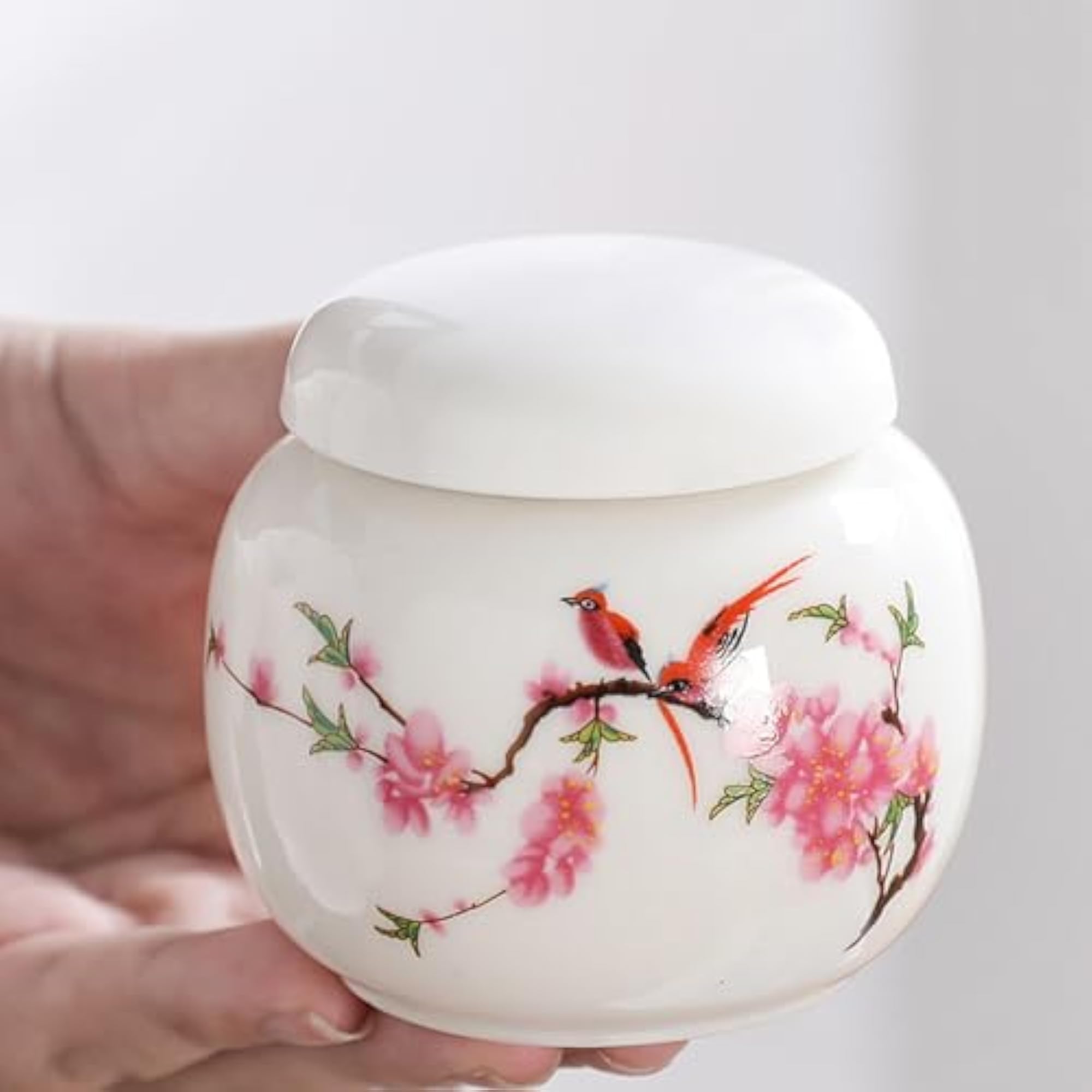 2 Pack Big Ceramic Containers for Cosmetic Storage