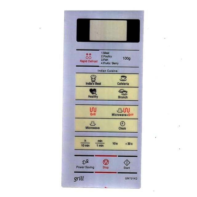 J K b K – Membrane GW731KD Compatible with Samsung Microwave Ovens