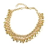 gold jingle bells adjustable anklet ankle bracelet belly dancer 8-10 inches long gold bell anklet Very Jingly
