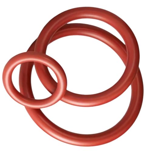 Joint torique en silicone VMQ 345 mm rouge anti-fuite pour bride et cuve