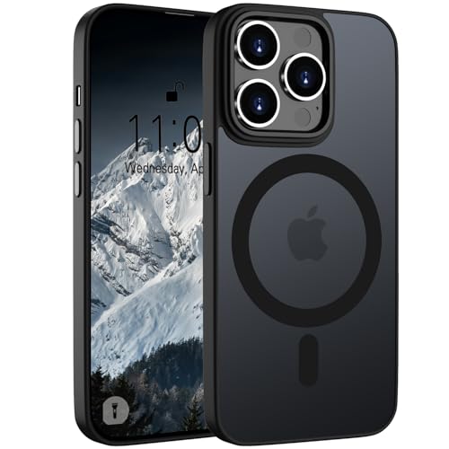 ORDA Magnetic Case for iPhone 11 Pro Max Case Compatible with MagSafe for iphone 11 Pro Max phone case Translucent Matte Slim Shockproof Cover phone case for iphone 11Pro Max 6.5-Inch Black