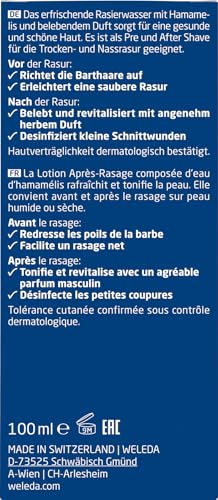 Pre-Shave Weleda Bio For Men Rasierwasser – Naturkosmetik für Herren
