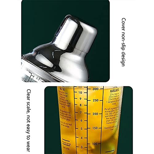 Juego de Coctelera Cocktail Shaker Set Snow Grams Copa Escala transparente Bar MEZCLA DE FRUTAS FRUTOS DE JURMO CUP BARTENER TOOLERS TRABAJA DE FIESTA BARRA DE BARTENERDO KIT REGALOS Agitador de Cócte