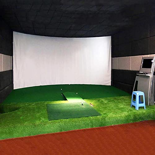 LXWKAI Indoor-Golfsimulator-Aufprallbildschirm, HD-Aufprallbildschirm, klare HD-Projektionsfläche, ideal für das Golf-Training zu Hause, Projektionsbildschirm für das Golftraining (300 x 400 cm)