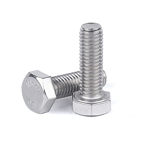 Perno hexagonal M16x150 de acero inoxidable 304 con rosca completa para fijaciones