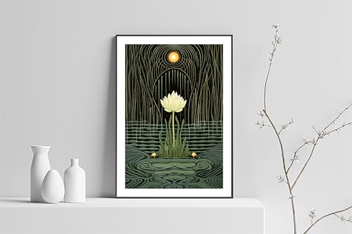 Décoration murale zen pour coin méditation et studio de yoga calme