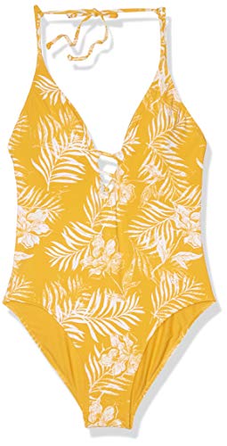 Roxy Women's Print Beach Classics Fashion Full Swim Bottom, Mineral Yellow Lirely S, S