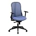 Produktbild AMSTYLE Bürostuhl STYLE Stoffbezug Schreibtischstuhl höhenverstellbar Armlehne ergonomisch verstellbar blau Chefsessel Design 120kg Drehstuhl Synchronmechanik hohe Rücken-Lehne XXL Hochlehner Stoff
