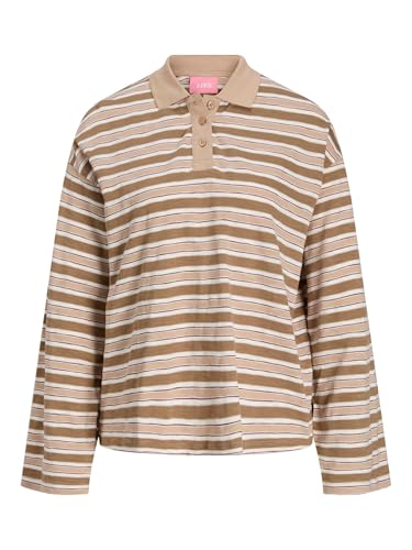 Polo JACK & JONES Jxnaja LS para mujer en color negro de manga larga