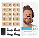 PANCA Magnetic Nose Strips & Nasal Dilator Kit | Anti Snoring Device for Sleep | 15 Magnet Pads, 4 Reusable Silicone Clips, Applicator | Non-Invasive Breathing Support for Men Women
