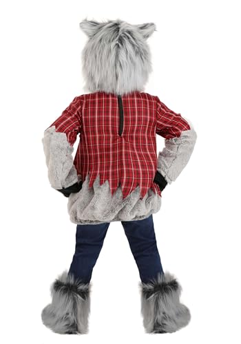 Disfraz Infantil de Hombre Lobo Gris con Traje de Burbuja miniatura 2