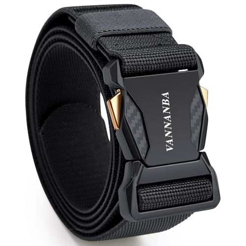 VANNANBA Stretch Tactical Belt for Men,Quick Release Military Work 1.5